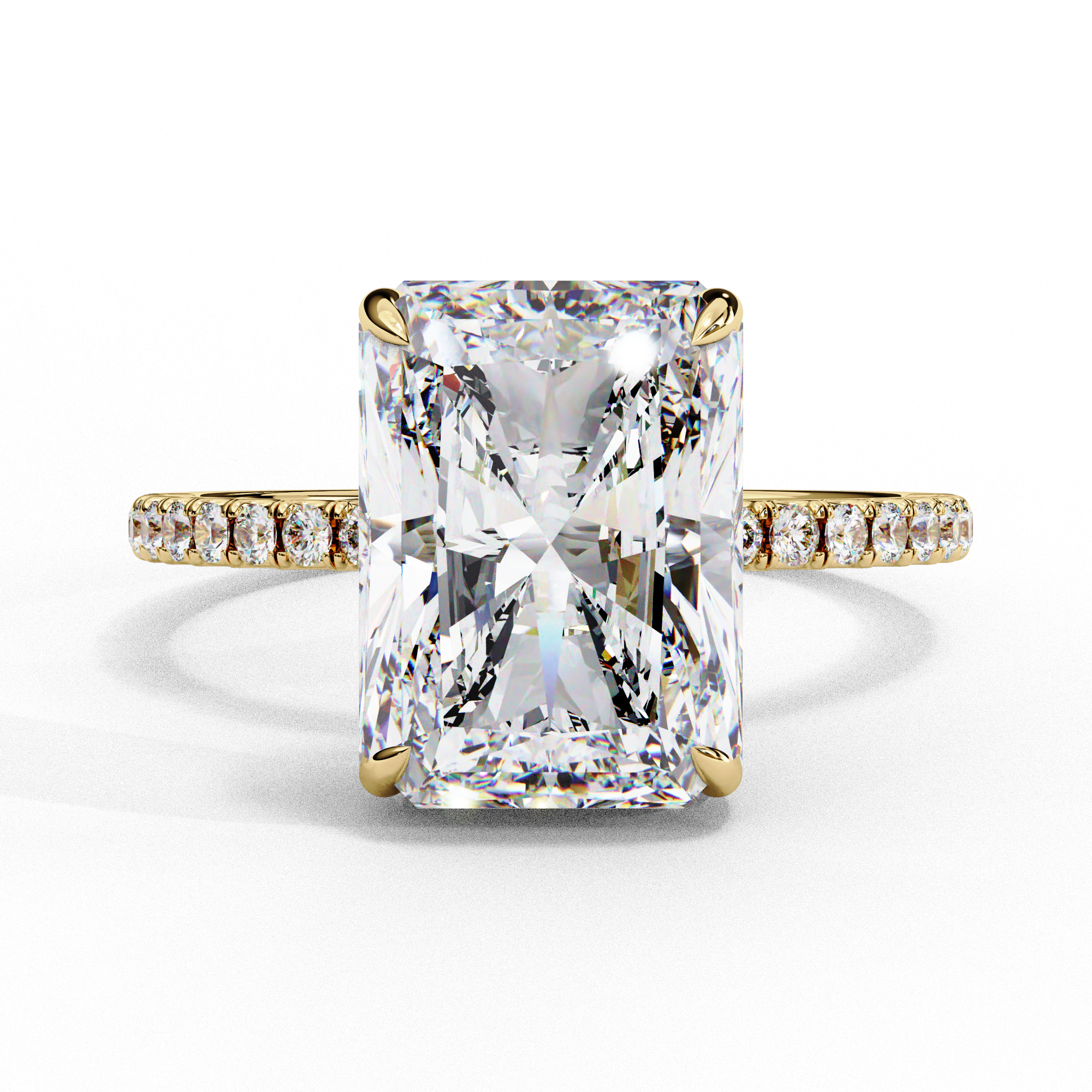 Radiant Cut Diamond Engagement Ring